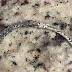 Monet Silver Men's Chain Bracelet